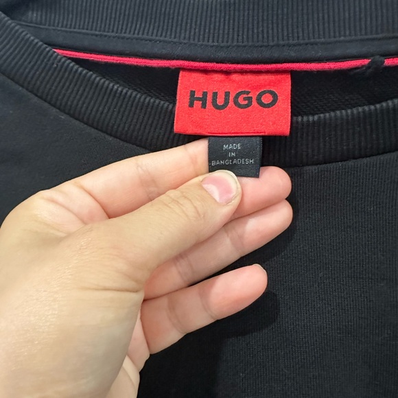 Hugo Cotton-terry sweatshirt with reverse logo - Picture 5 of 8